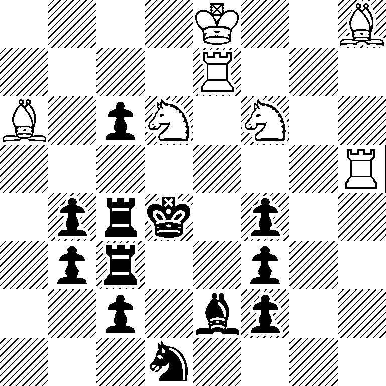 4K2B/4R3/B1pN1N2/7R/1prk1p2/1pr2p2/2p1bp2/3n4