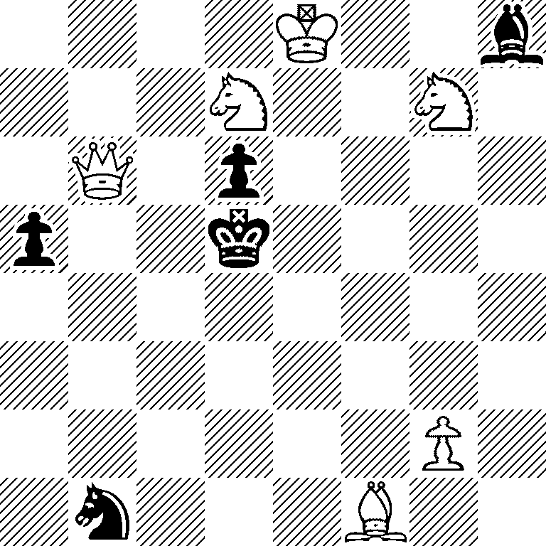 4K2b/3N2N1/1Q1p4/p2k4/8/8/6P1/1n3B2