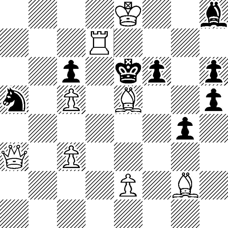 4K2b/3R4/2p1kp1p/n1P1B2p/6p1/Q1P5/4P1B1/8