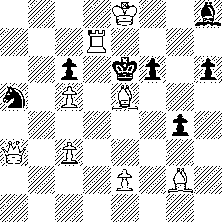 4K2b/3R4/2p1kp1p/n1P1B3/6p1/Q1P5/4P1B1/8