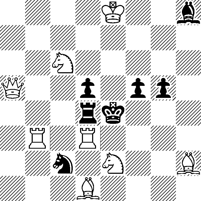 4K2b/8/2N5/Q2p1pp1/3rk3/1R1R4/2n1N2B/3B4