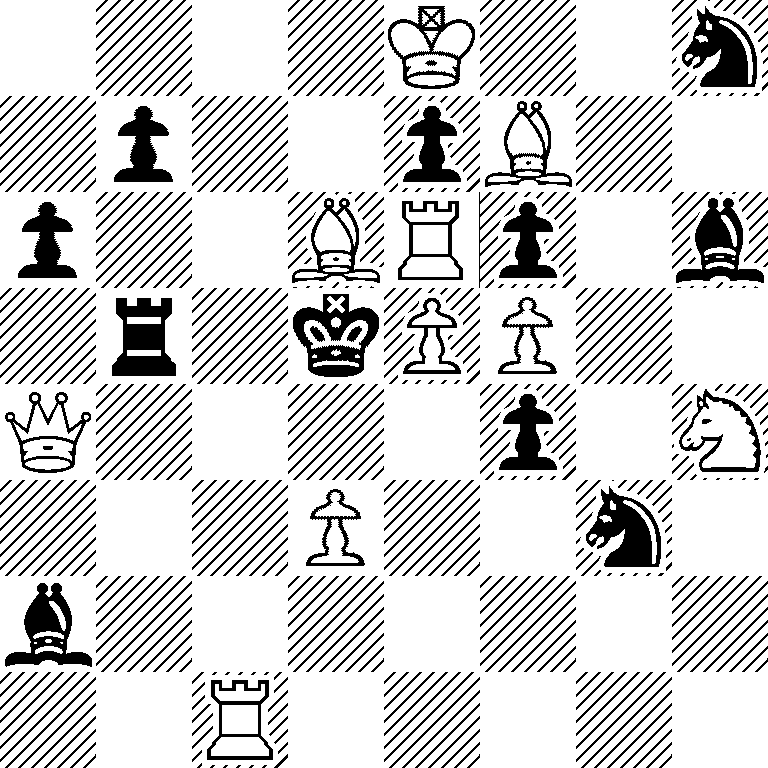 4K2n/1p2pB2/p2BRp1b/1r1kPP2/Q4p1N/3P2n1/b7/2R5