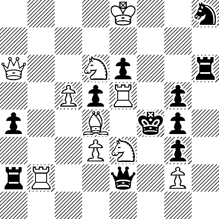 4K2n/8/Q2Np2r/2PpR1p1/p2B1kp1/3PN1p1/rR2q1P1/8