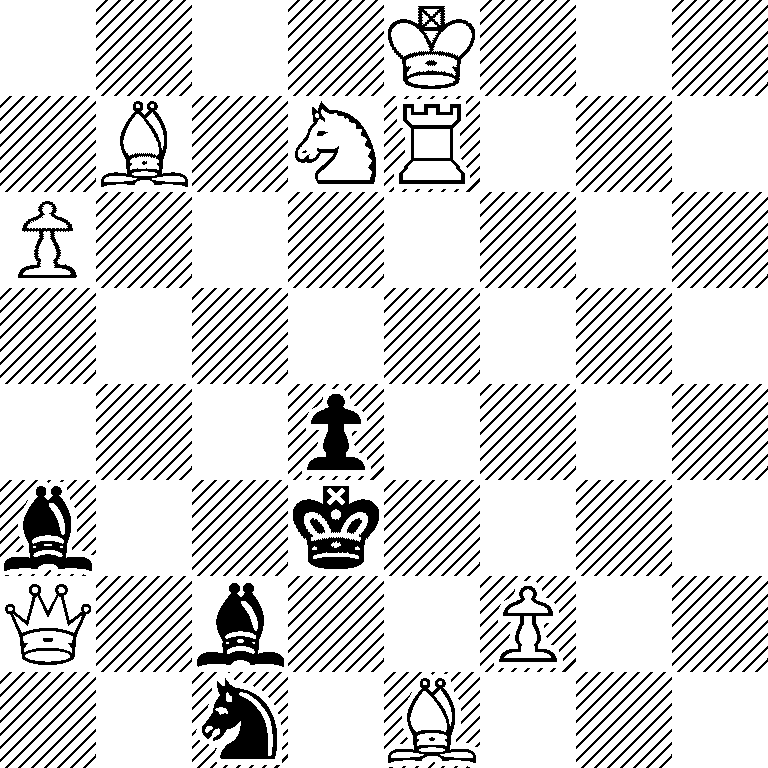 4K3/1B1NR3/P7/8/3p4/b2k4/Q1b2P2/2n1B3