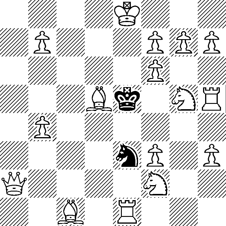 4K3/1P3PPP/5P2/3Bk1NR/1P6/4nP1P/Q4N2/2B1R3