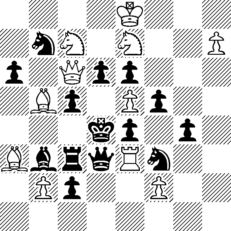 4K3/1nN1N2P/p1Qpp3/1Bp1Pp2/3kp1p1/BbrqRn2/1Pp2P2/8