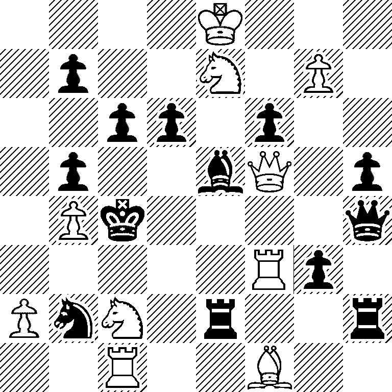 4K3/1p2N1P1/2pp1p2/1p2bQ1p/1Pk4q/5Rp1/PnN1r2r/2R2B2