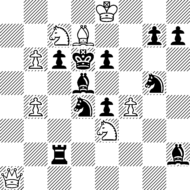 4K3/2NB2pp/1Ppkp3/3b2n1/1P1npP2/4N3/2r4b/Q7