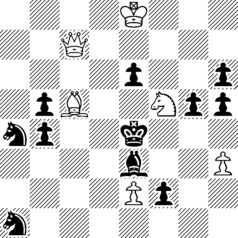 4K3/2Q5/4p2p/1pB2Npp/np2k3/4b2P/4Pp2/n7