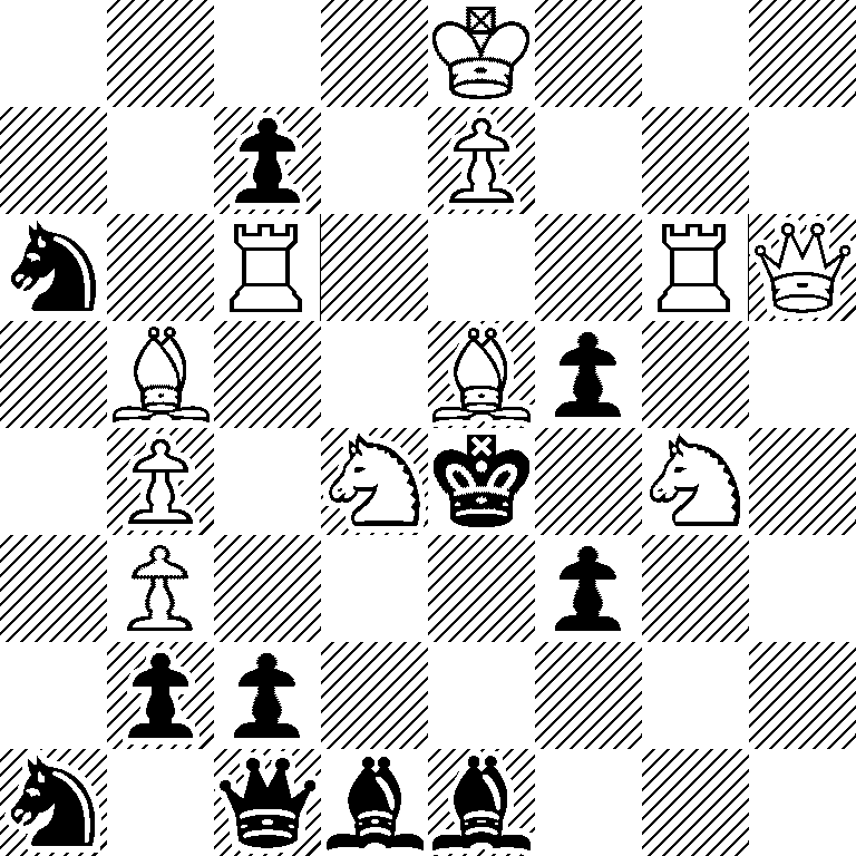 4K3/2p1P3/n1R3RQ/1B2Bp2/1P1Nk1N1/1P3p2/1pp5/n1qbb3