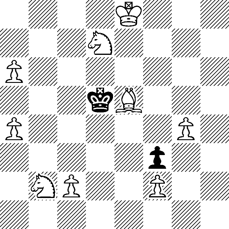 4K3/3N4/P7/3kB3/P5P1/5p2/1NP2P2/8