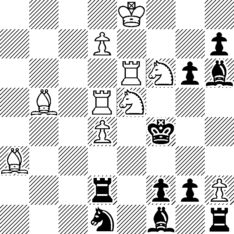 4K3/3P3p/4RNpb/1B1RN3/3P1k2/B7/3r1ppP/3n1b1r