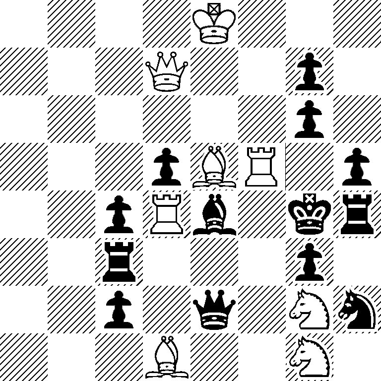 4K3/3Q2p1/6p1/3pBR1p/2pRb1kr/2r3p1/2p1q1Nn/3B2N1