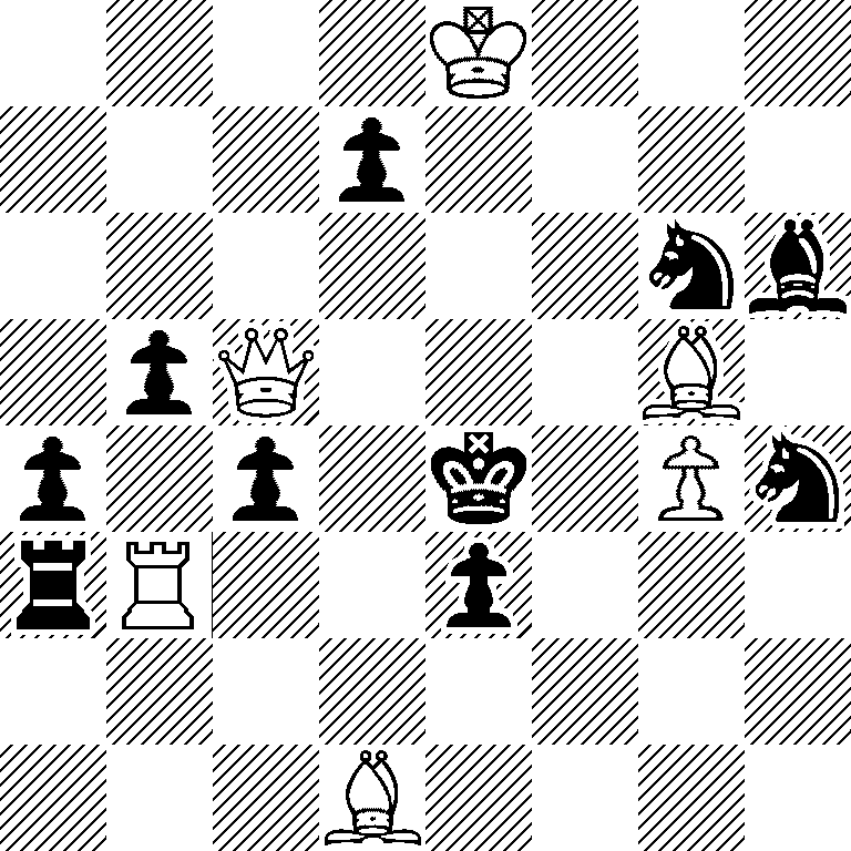 4K3/3p4/6nb/1pQ3B1/p1p1k1Pn/rR2p3/8/3B4