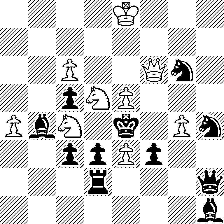 4K3/8/2P2Qn1/2pNP3/PbN1k1Pn/2ppPp2/3r3q/7b