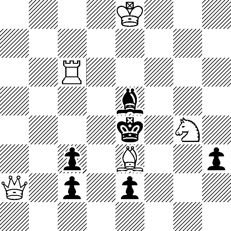 4K3/8/2R5/4b3/4k1N1/2p1B2p/Q1p1p3/8