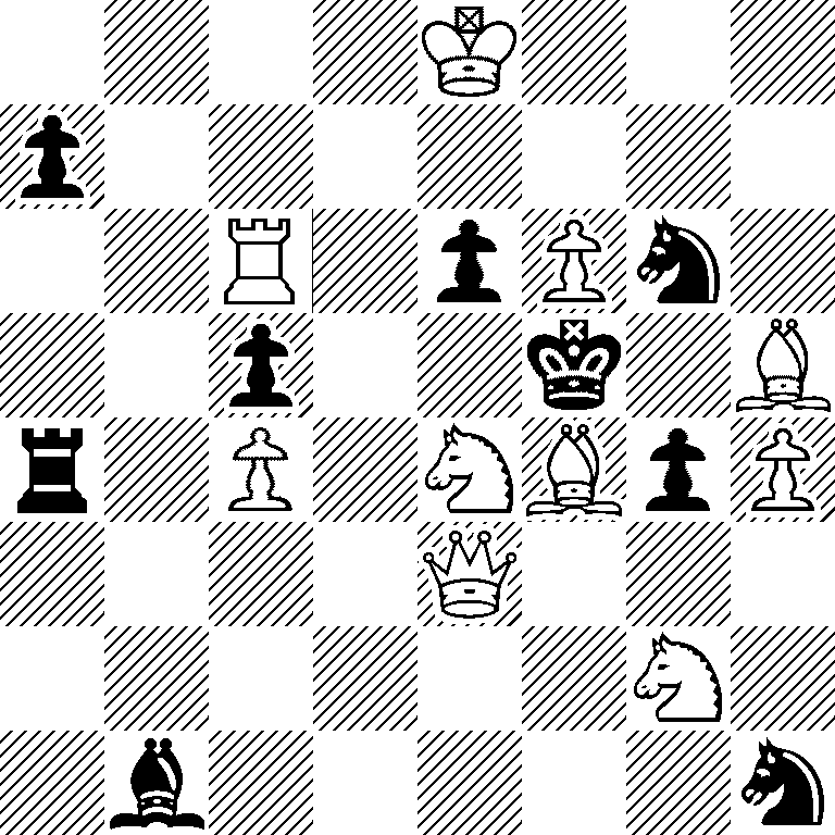 4K3/p7/2R1pPn1/2p2k1B/r1P1NBpP/4Q3/6N1/1b5n