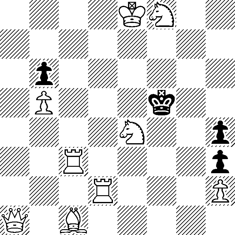 4KN2/8/1p6/1P3k2/4N2p/2R4p/3R3P/Q1B5