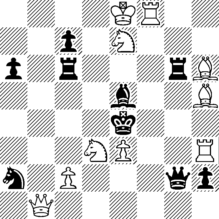 4KR2/2p1N3/p1r3rB/4b2B/4k3/3NP2R/n1P3qp/1Q6