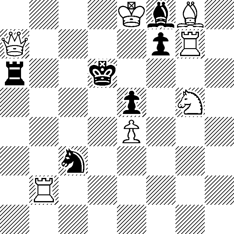 4KbB1/Q4pR1/r2k4/4p1N1/4P3/2n5/1R6/8