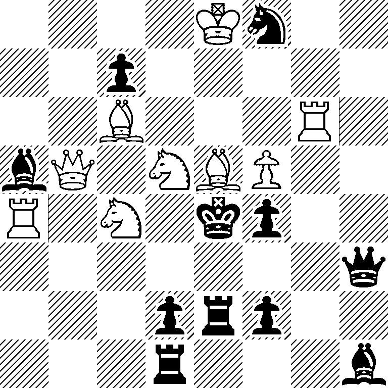 4Kn2/2p5/2B3R1/bQ1NBP2/R1N1kp2/7q/3prp2/3r3b