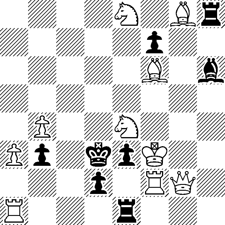 4N1Br/5p2/5B1b/8/1P2N3/Pp1kpK2/3p1RQ1/R3r3