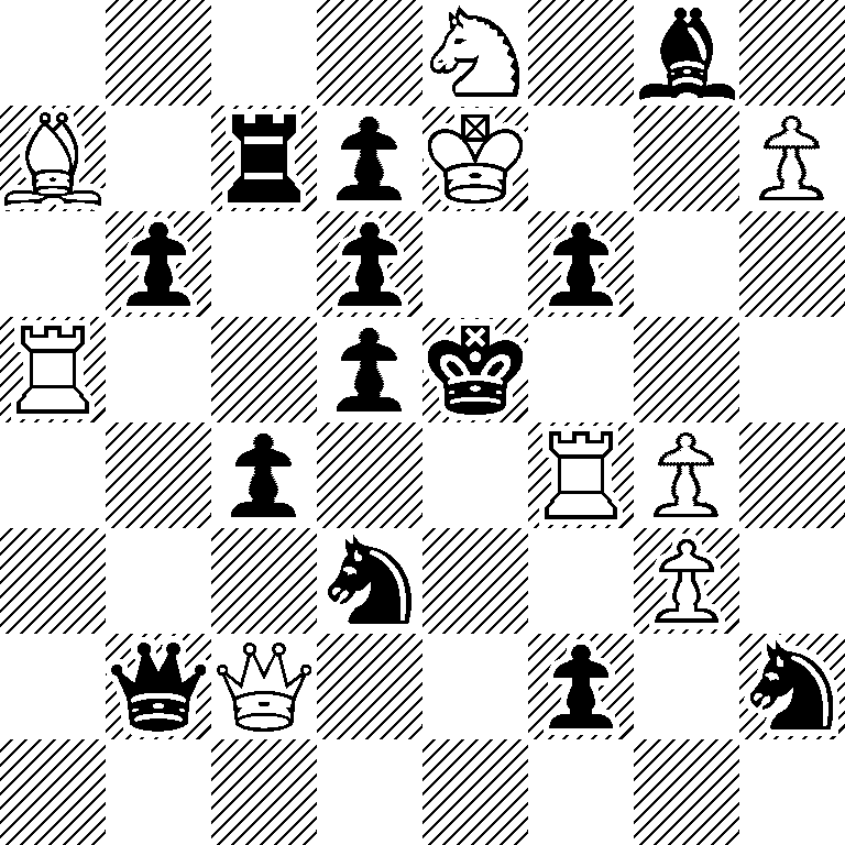 4N1b1/B1rpK2P/1p1p1p2/R2pk3/2p2RP1/3n2P1/1qQ2p1n/8