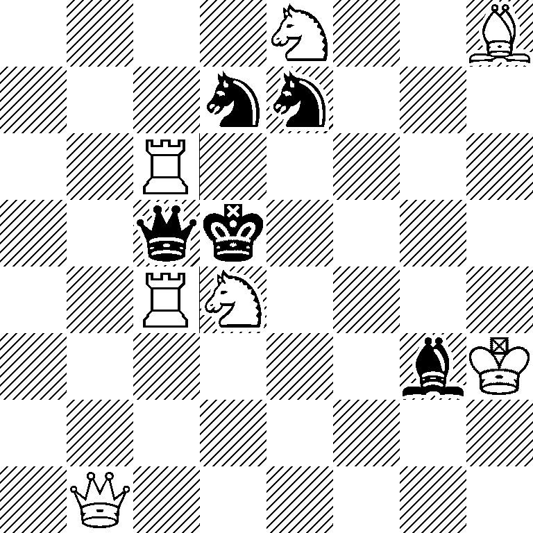 4N2B/3nn3/2R5/2qk4/2RN4/6bK/8/1Q6