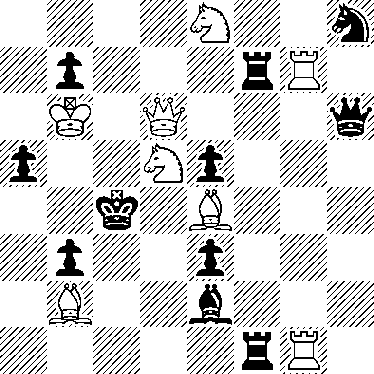 4N2n/1p3rR1/1K1Q3q/p2Np3/2k1B3/1p2p3/1B2b3/5rR1