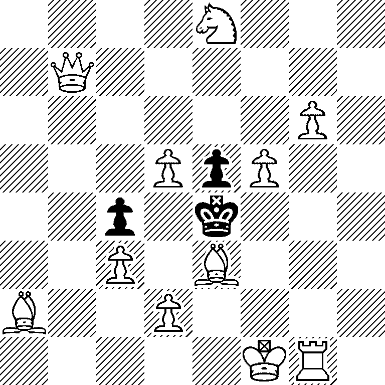 4N3/1Q6/6P1/3PpP2/2p1k3/2P1B3/B2P4/5KR1