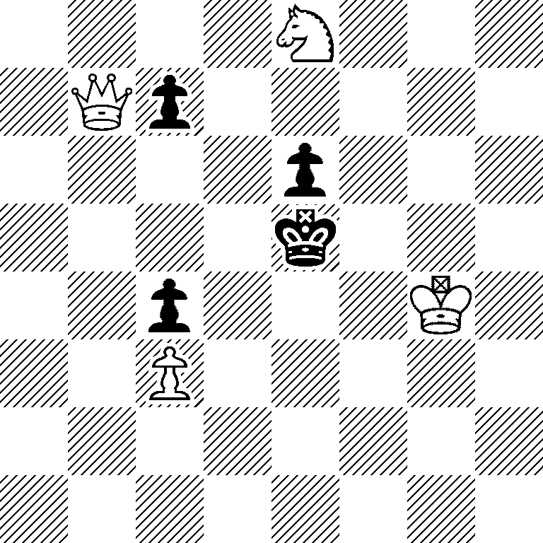 4N3/1Qp5/4p3/4k3/2p3K1/2P5/8/8