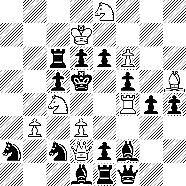 4N3/3K4/2rppP2/2pk1p1B/2N2Rpp/1P1P4/n1nQpb2/3brq2