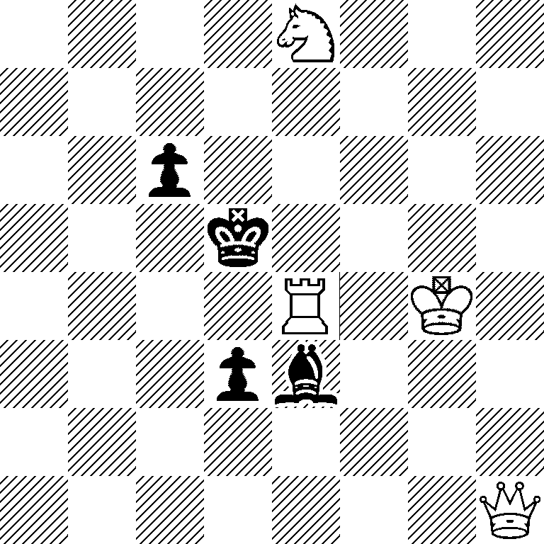 4N3/8/2p5/3k4/4R1K1/3pb3/8/7Q