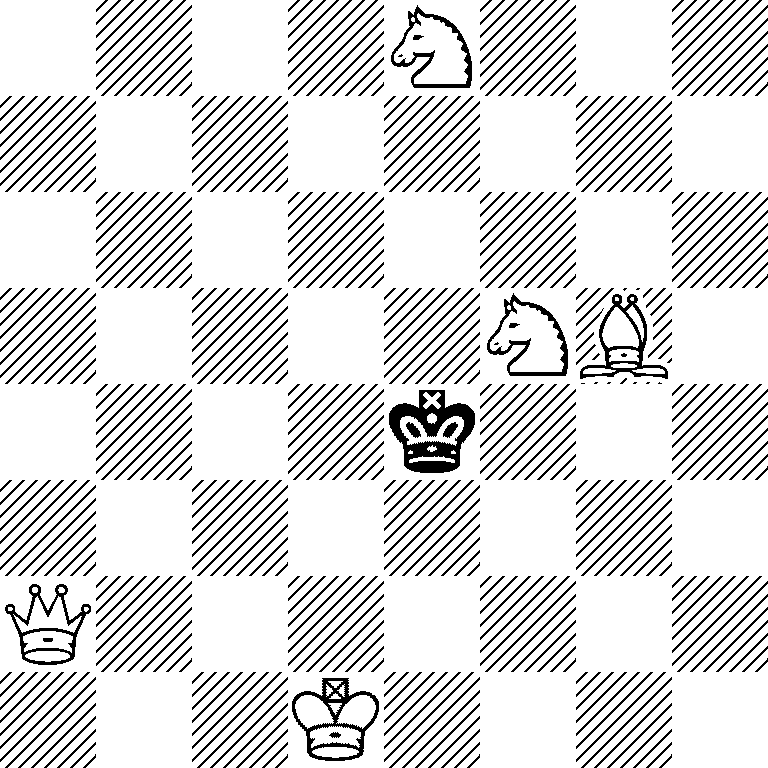 4N3/8/8/5NB1/4k3/8/Q7/3K4