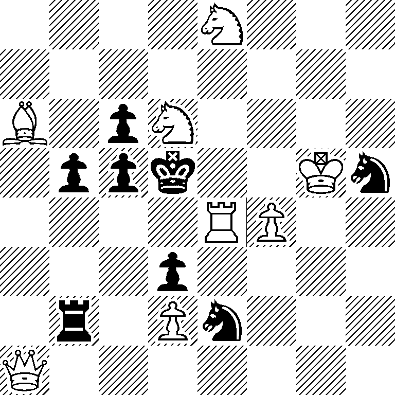 4N3/8/B1pN4/1ppk2Kn/4RP2/3p4/1r1Pn3/Q7