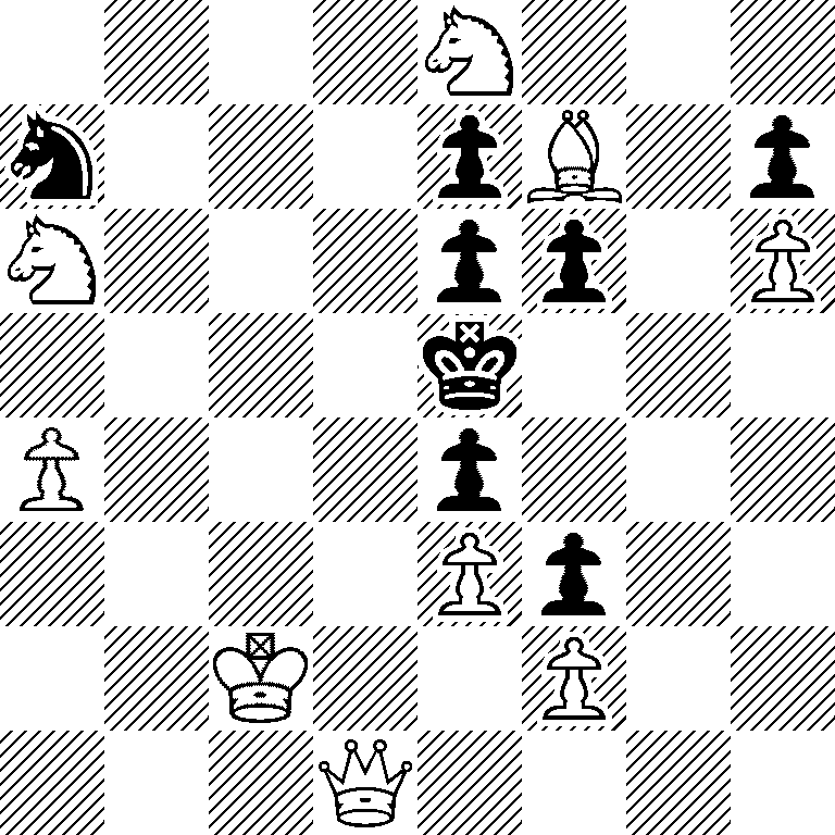 4N3/n3pB1p/N3pp1P/4k3/P3p3/4Pp2/2K2P2/3Q4