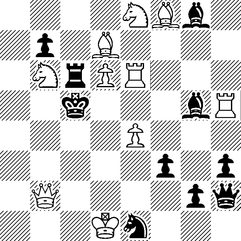4NBb1/1p1B4/1NrPR3/2k3bR/4P3/5p1p/1Q4pq/3Kn3