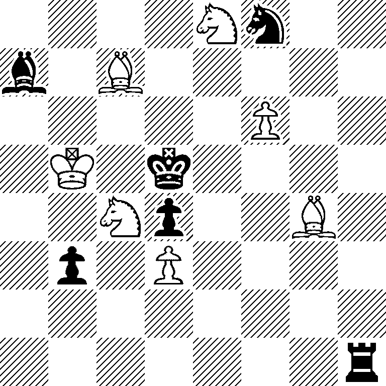 4Nn2/b1B5/5P2/1K1k4/2Np2B1/1p1P4/8/7r