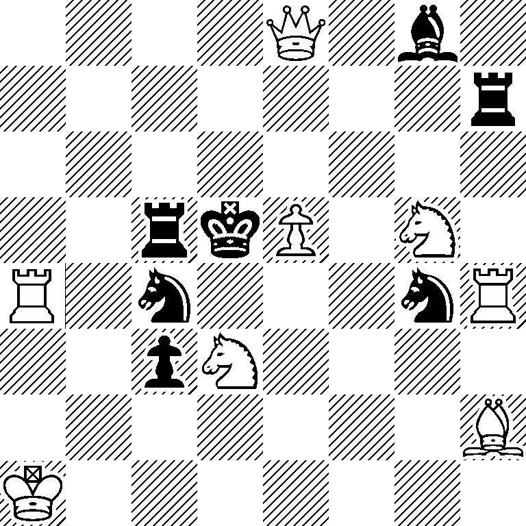 4Q1b1/7r/8/2rkP1N1/R1n3nR/2pN4/7B/K7