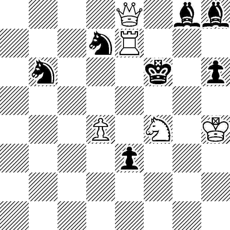 4Q1bb/3nR3/1n3k1p/8/3P1N1K/4p3/8/8