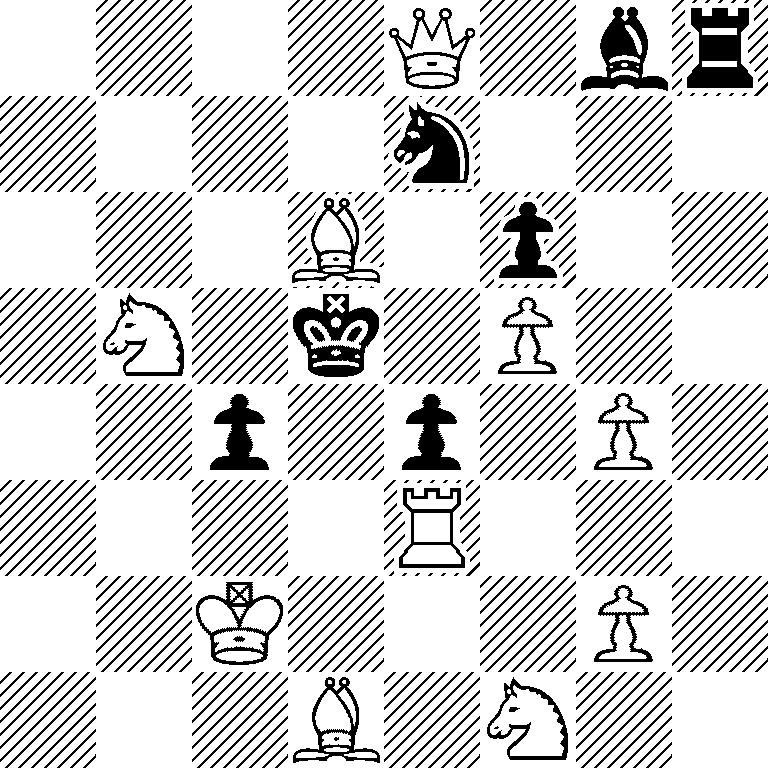 4Q1br/4n3/3B1p2/1N1k1P2/2p1p1P1/4R3/2K3P1/3B1N2