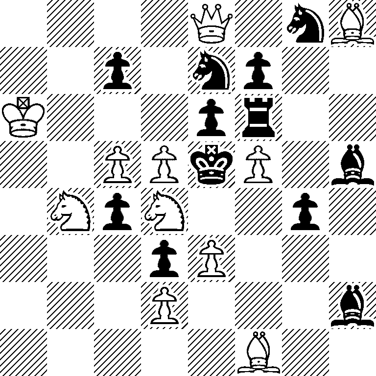 4Q1nB/2p1np2/K3pr2/2PPkP1b/1NpN2p1/3pP3/3P3b/5B2