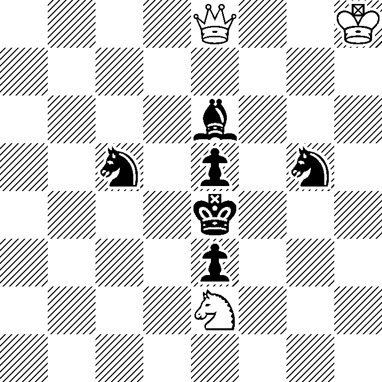 4Q2K/8/4b3/2n1p1n1/4k3/4p3/4N3/8