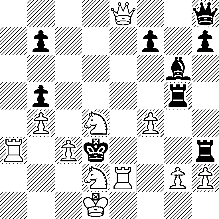 4Q2q/1p3p1p/6b1/1p4r1/1P1N1P2/R1Pk3r/3NR1PP/3K4