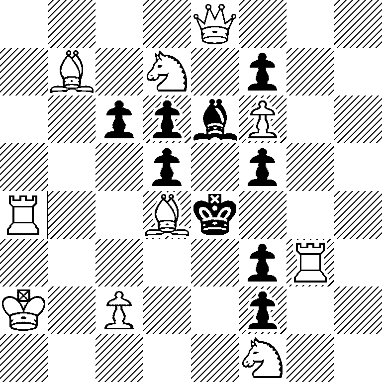 4Q3/1B1N1p2/2ppbP2/3p1p2/R2Bk3/5pR1/K1P2p2/5N2