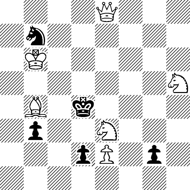 4Q3/1n6/1K6/7N/1B1k4/1p2N3/3pP1p1/8