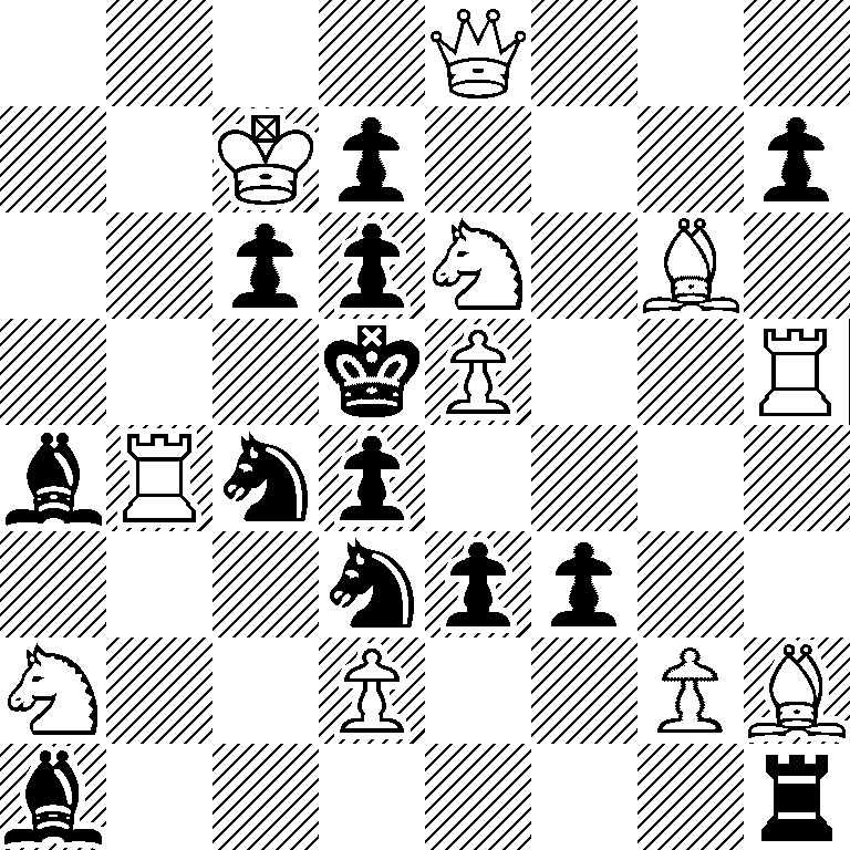 4Q3/2Kp3p/2ppN1B1/3kP2R/bRnp4/3npp2/N2P2PB/b6r