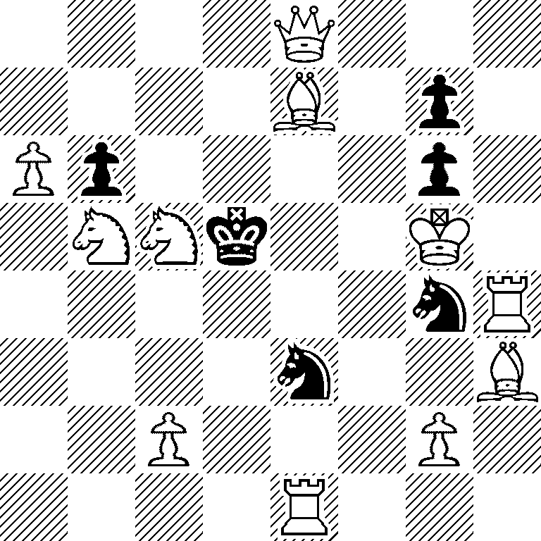 4Q3/4B1p1/Pp4p1/1NNk2K1/6nR/4n2B/2P3P1/4R3