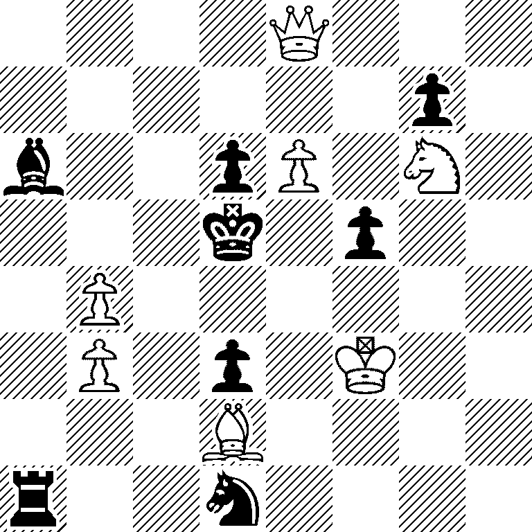 4Q3/6p1/b2pP1N1/3k1p2/1P6/1P1p1K2/3B4/r2n4