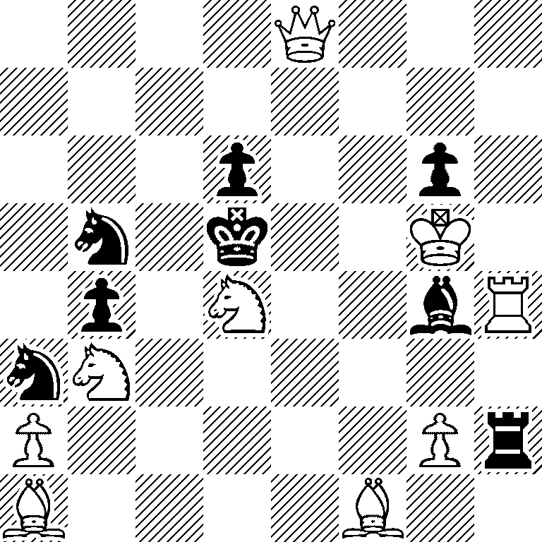 4Q3/8/3p2p1/1n1k2K1/1p1N2bR/nN6/P5Pr/B4B2
